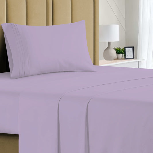 Buy 1 Get 1 - 1800 TC Series Double Brushed Bamboo Blend Twin Bed Sheet Set (3-Piece)