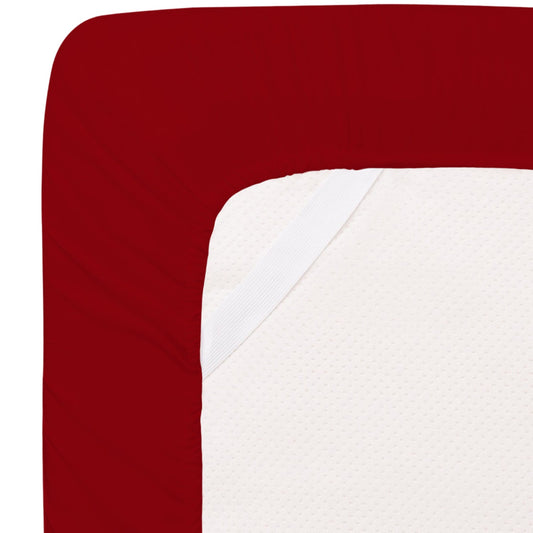 Buy 1 Get 1 - 1800 TC Series Double Brushed Bamboo Blend Burgundy Bed Sheet Set (6-Piece)