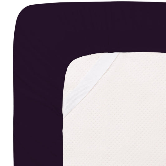 Buy 1 Get 1 - 1800 TC Series Double Brushed Bamboo Blend Eggplant Bed Sheet Set (6-Piece)