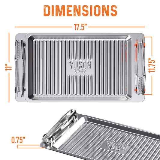 Color - coded Tray 'N Tongs Set - 4 Piece